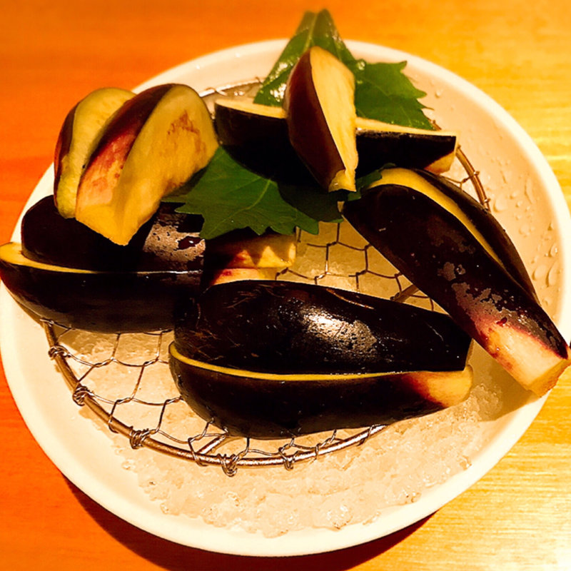 水茄子の刺身(山人 )