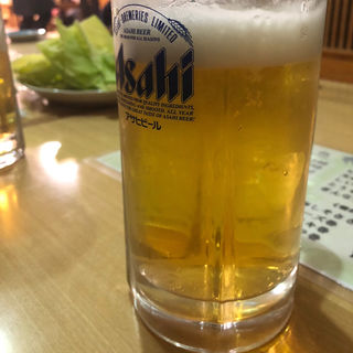 生ビール(大衆焼鳥 日吉丸)