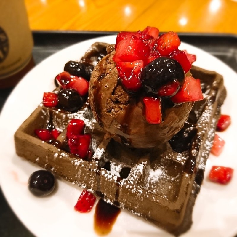 ワッフルショコラベリー(タリーズコーヒー りんくうシークル店)