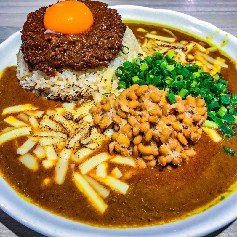 Mixキーマ 納豆チーズ(吉田カレー  )
