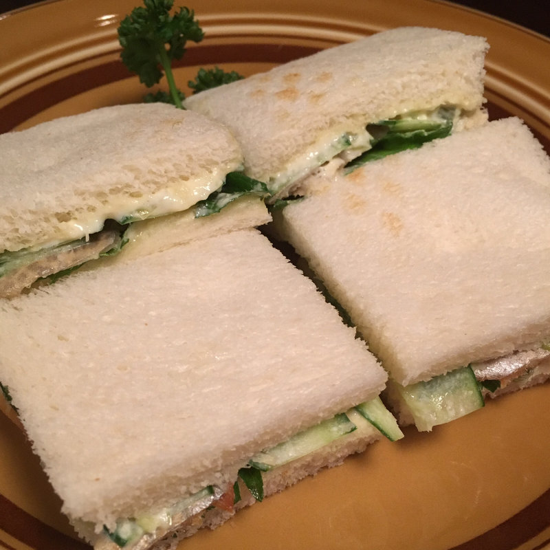 魅惑のスモーク〆鯖サンド(大宮ハイボールバー 南銀座 1923)