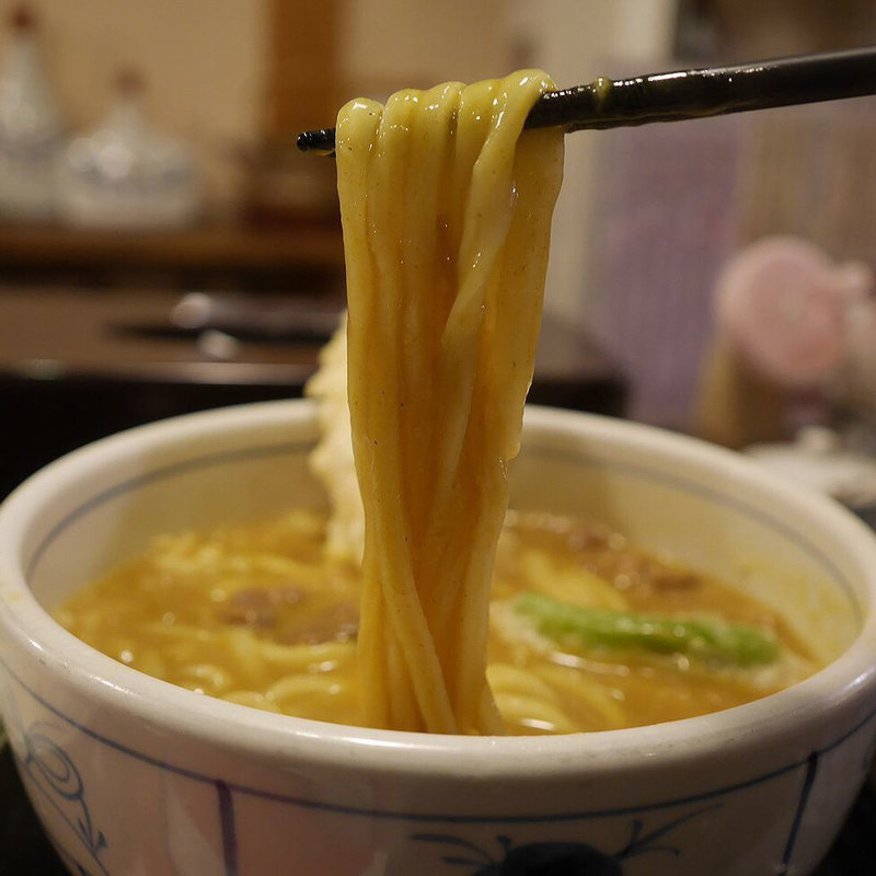カレーうどん（茄子天トッピング）(饂飩工房 うばら)
