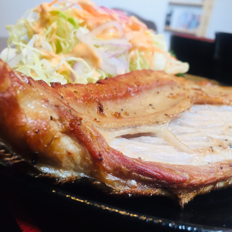 かつお腹皮定食(山田食堂　ととや)