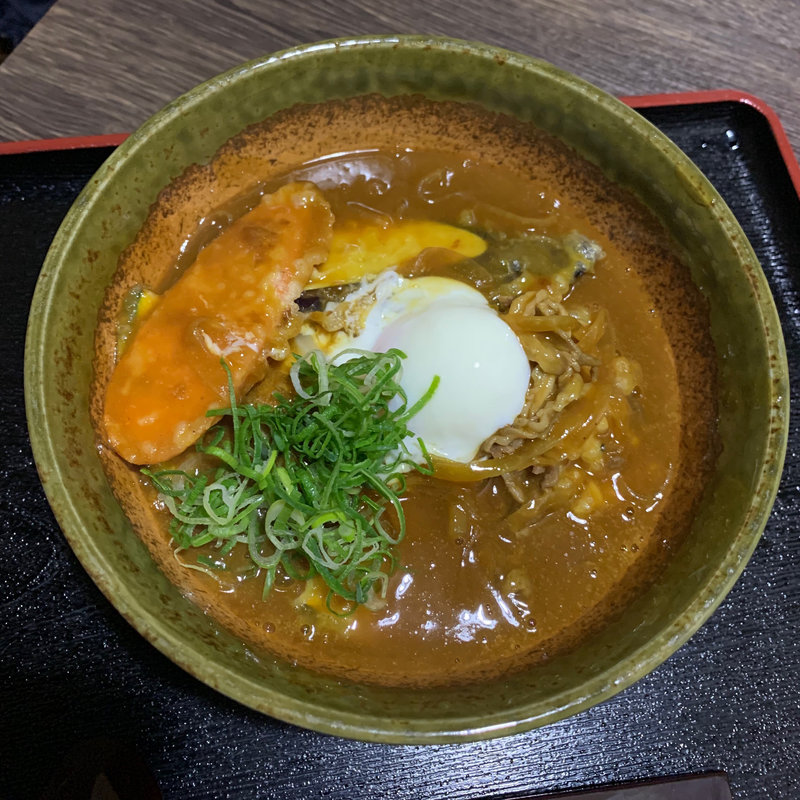 カレーうどん(大地のうどん 博多駅南店)