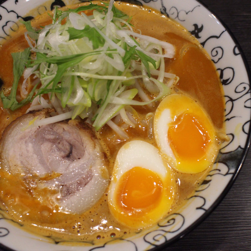 スパイシー海老ラーメン(つけ麺 八芒星)