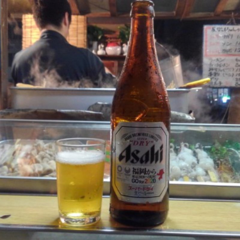 瓶ビール(長浜ラーメン 屋台 ともちゃん)