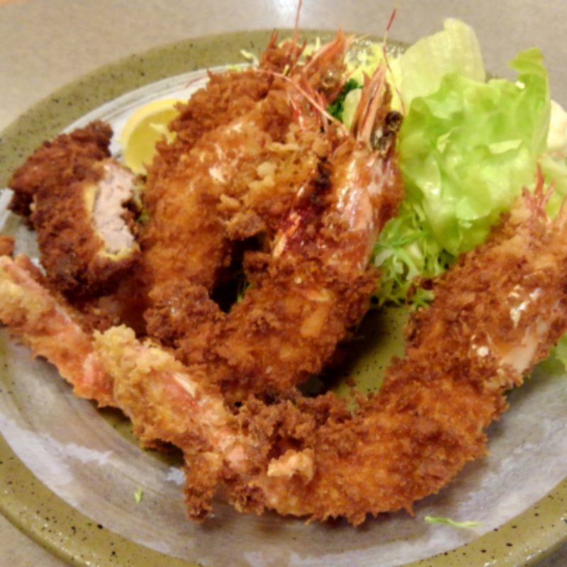 エビフライ定食(味のとんかつ 丸一 （まるいち）)