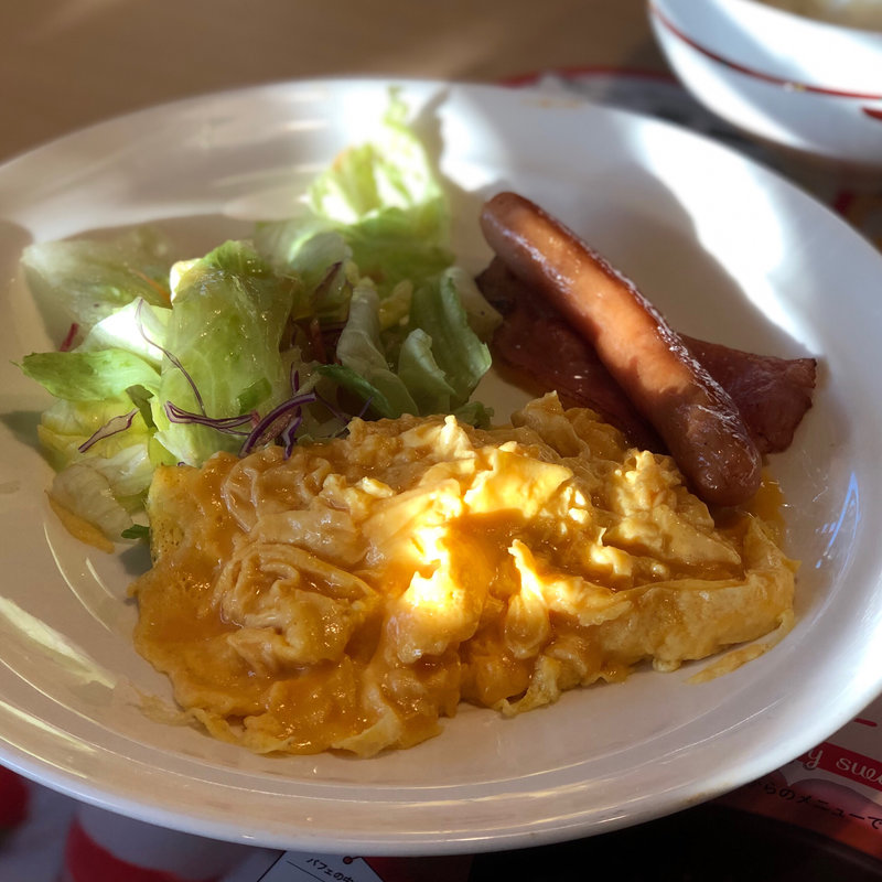 スクランブルエッグ&ベーコンソーセージセット(ガスト 長野古牧店 )