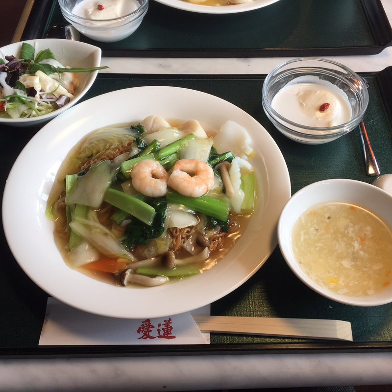 海鮮あんかけ焼きそば(愛蓮 六甲店)