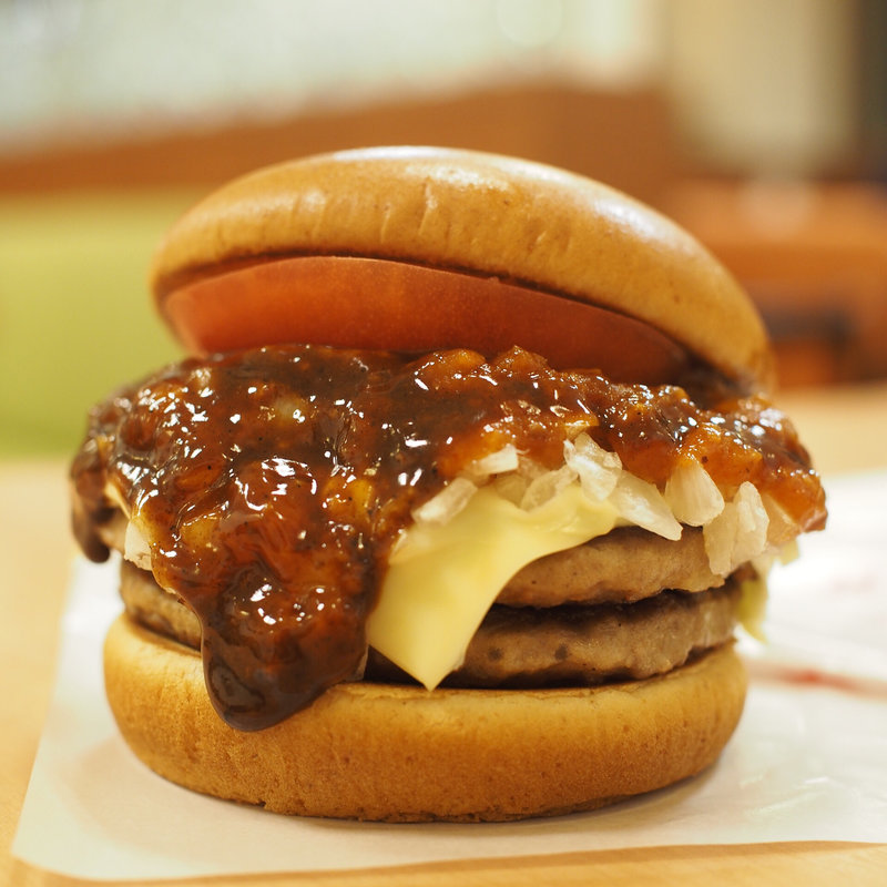 ダブル麻辣モスチーズ(モスバーガー服部店)