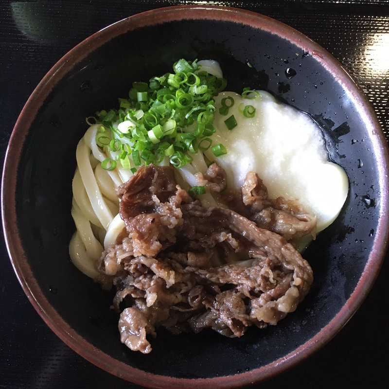 山かけ肉ぶっかけ小(三徳)