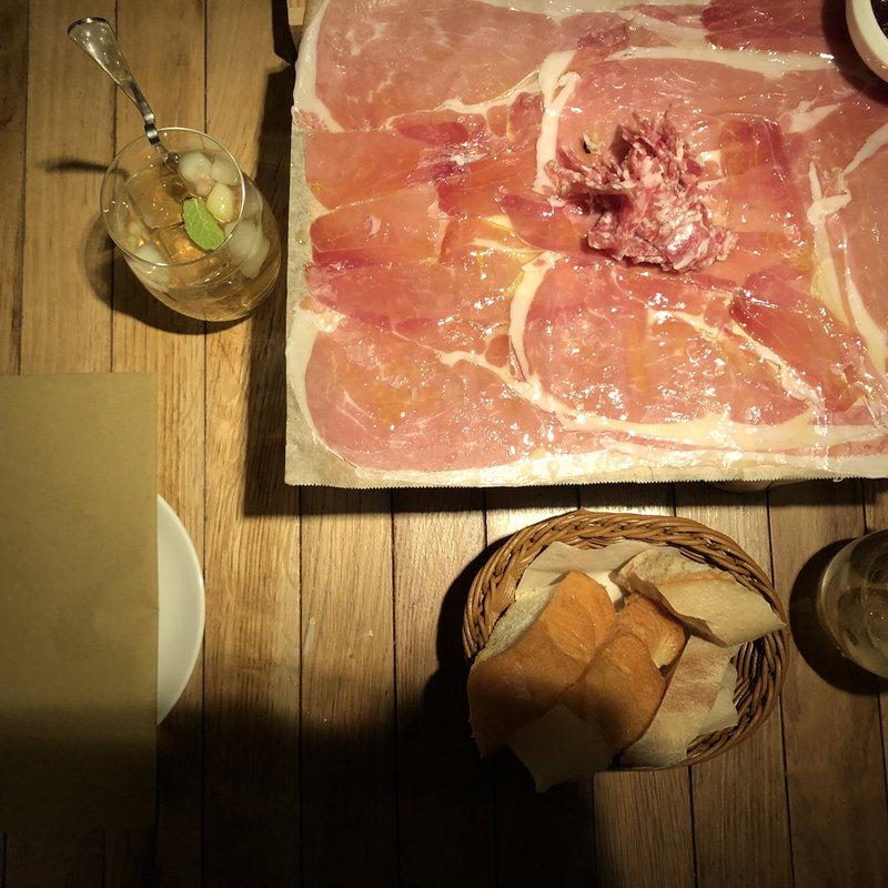 生ハムの盛り合わせ(Di PUNTO 水道橋店)