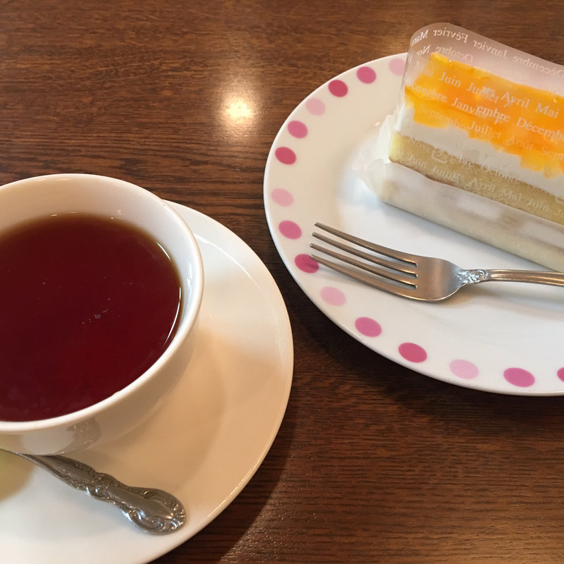ケーキセット(モノクローム)