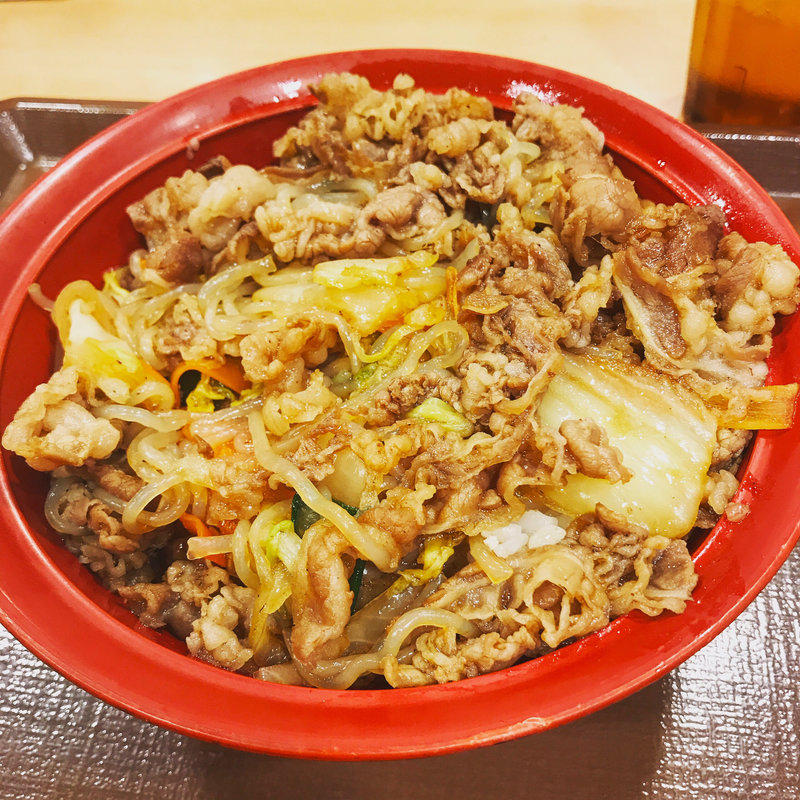 牛すき焼き丼(すき家 綾瀬駅南店 )