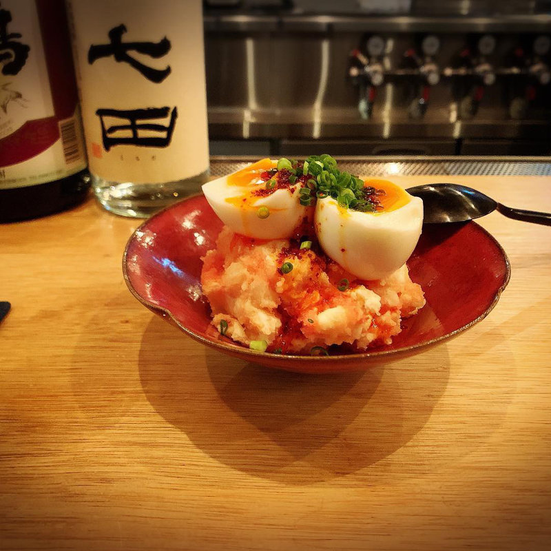 ラー油と明太子のポテトサラダ(金井商店)