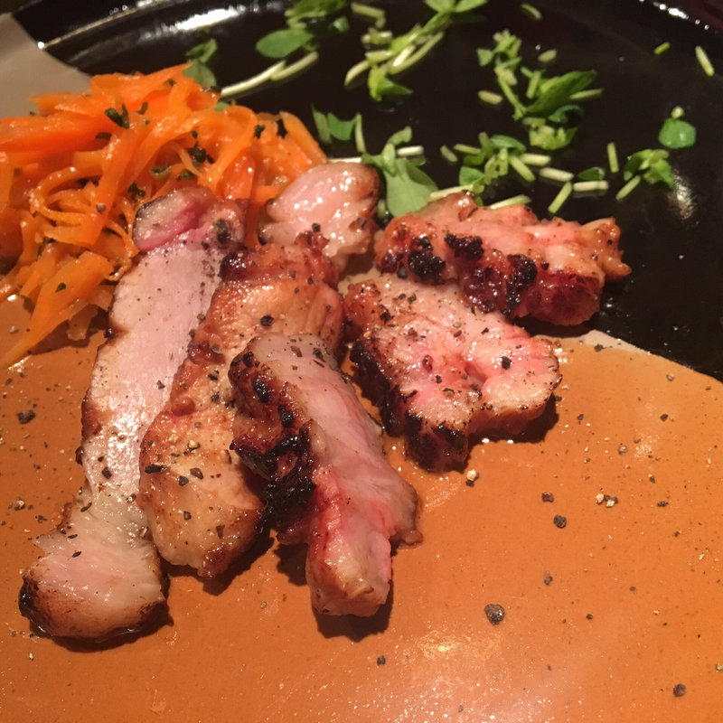 艶ポークの自家製西京漬けステーキ(オラ!ボッサ （ola!Bossa）)