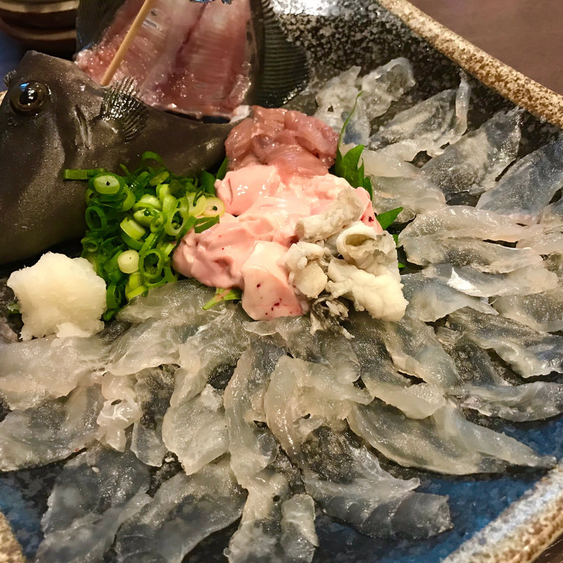 カワハギ薄造り(おさかな番長)