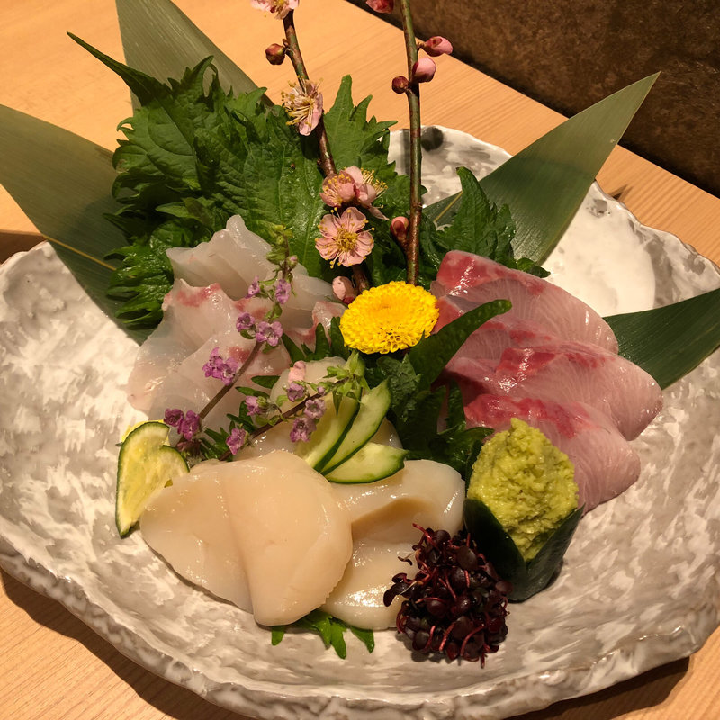 鮮魚のお造り3種盛り合わせ(地鶏個室居酒屋 有明 京橋店  )