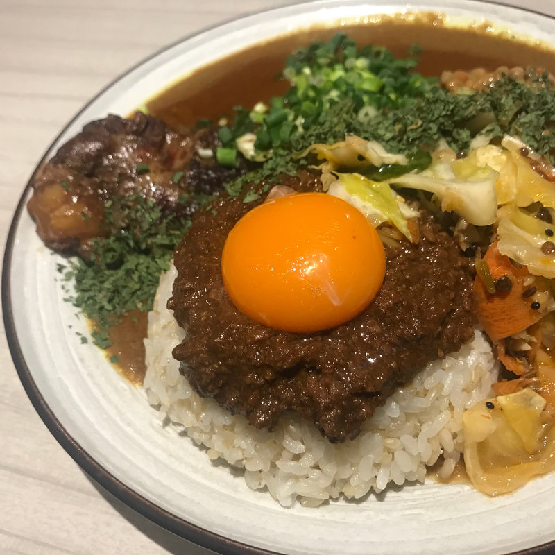 Mix キーマ、豚、中華アチャール、カスリメティ(吉田カレー  )