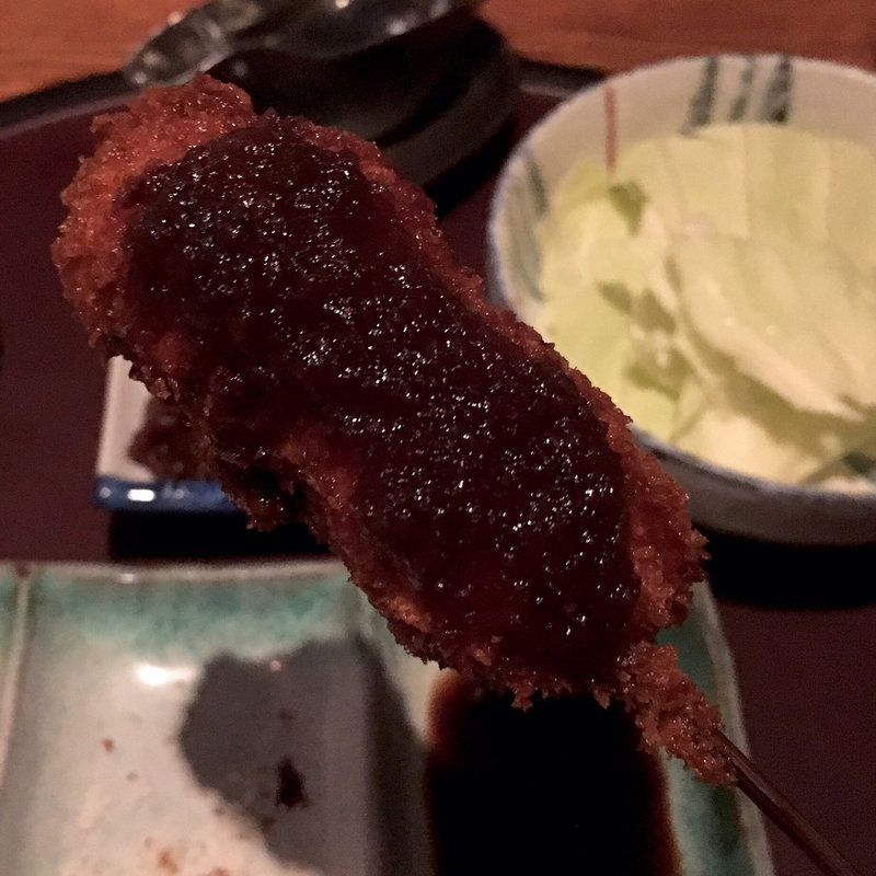 牛ロースジャポネソース（串揚げ）(串揚げ ふくみみ)