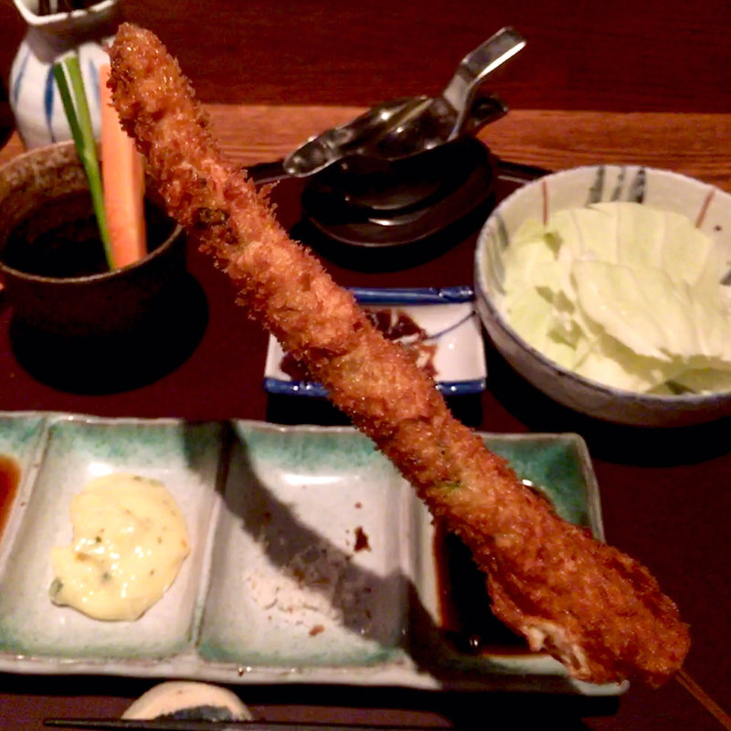 アスパラ（串揚げ）(串揚げ ふくみみ)