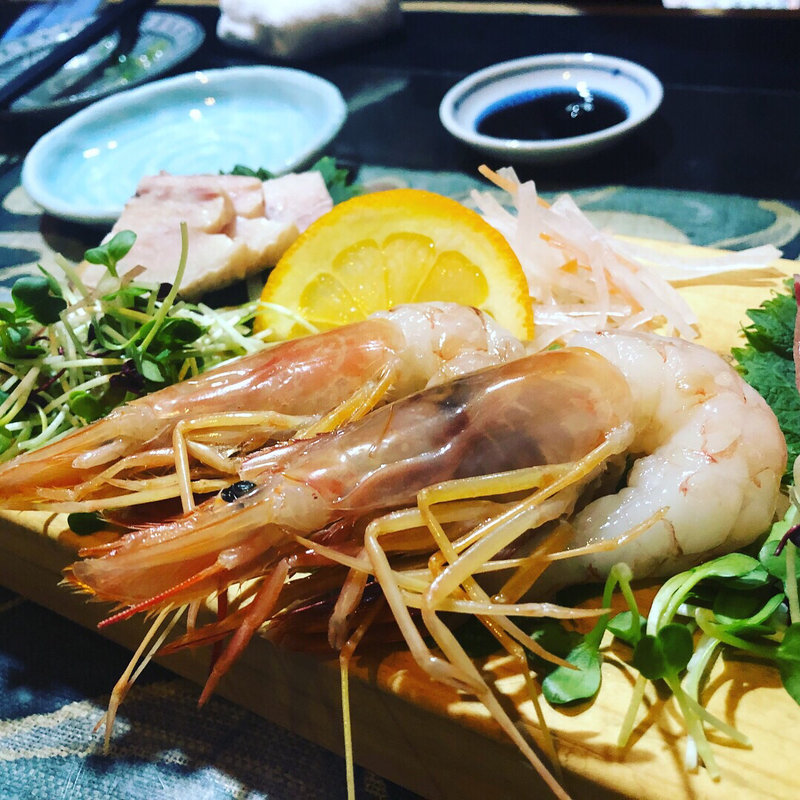 甘エビ刺し(はすのうてな)