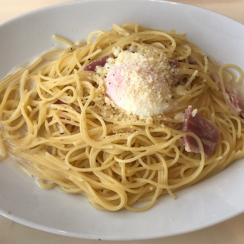 カルボナーラ 大盛(デリッシュ ウフ ららぽーと立川立飛店)