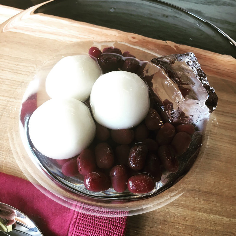 冷白玉ぜんざい(冷やし)(甘納豆かわむら )