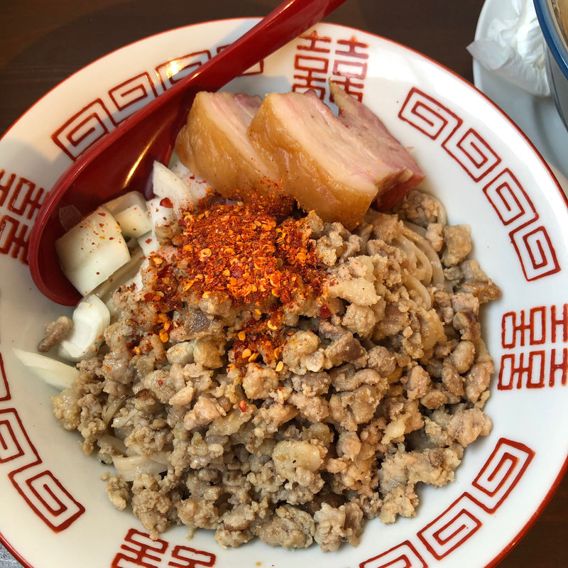 炭火香るまぜそば(晴耕雨読)