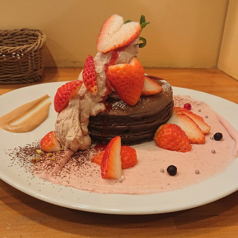 バレンタインパンケーキ(パンケーキママカフェ VoiVoi （ヴォイヴォイ）)