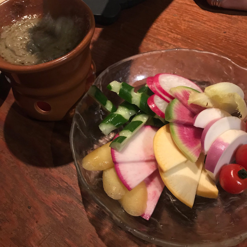 とさかオリジナル産直野菜のバーニャカウダー(とさか 新宿本店)