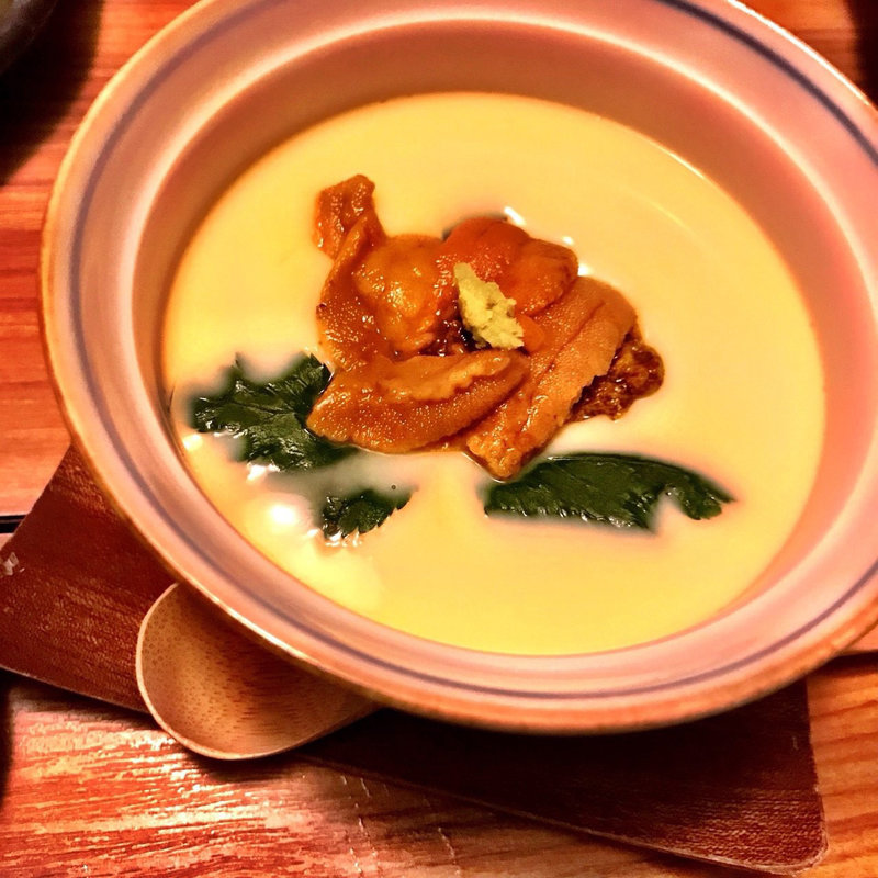 生雲丹茶碗蒸し(博多 表邸)