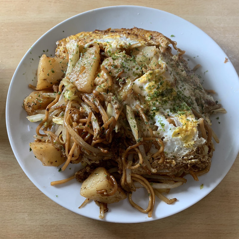 3色焼きそばの小盛り(磯村屋)