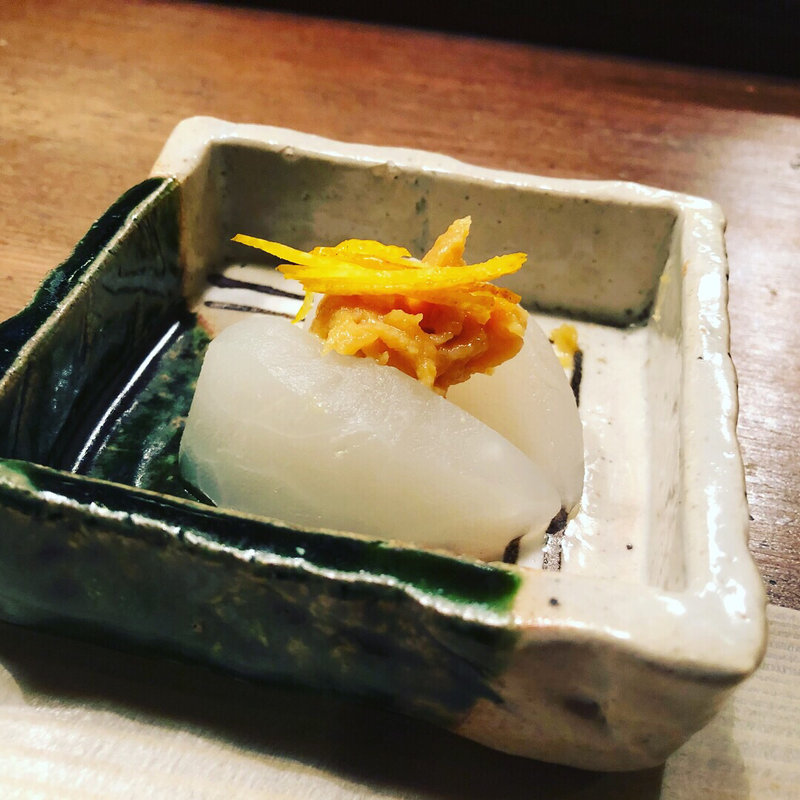 風呂吹き大根 柚子味噌かけ(馬場頭ふろ)