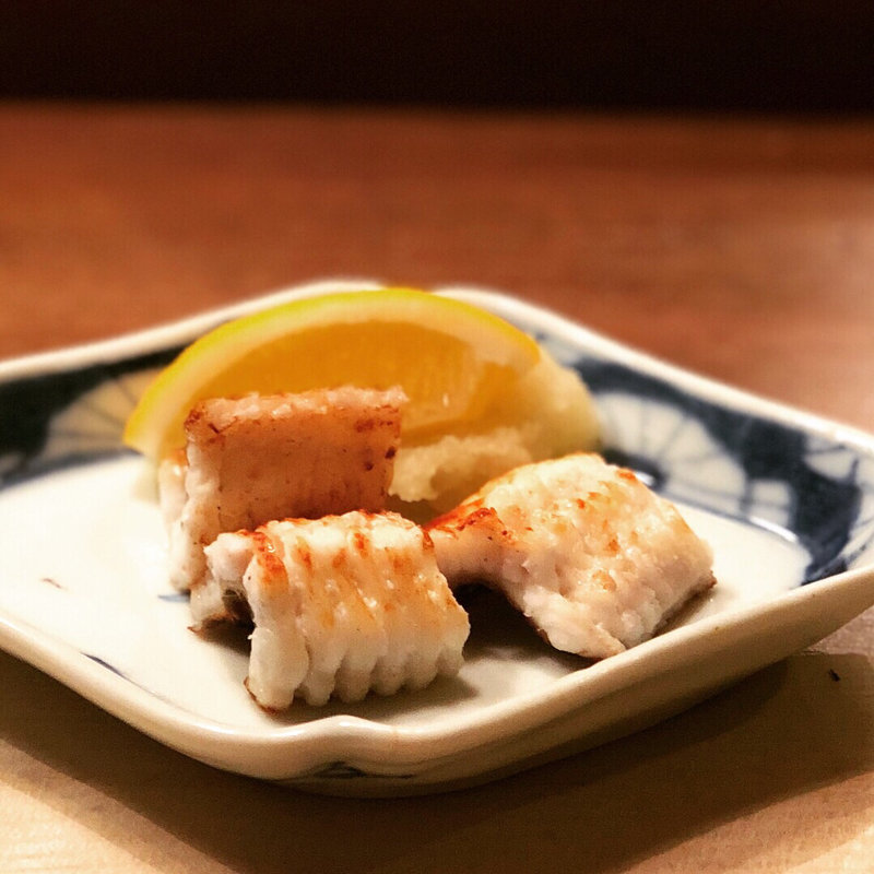 穴子の白焼き(馬場頭ふろ)