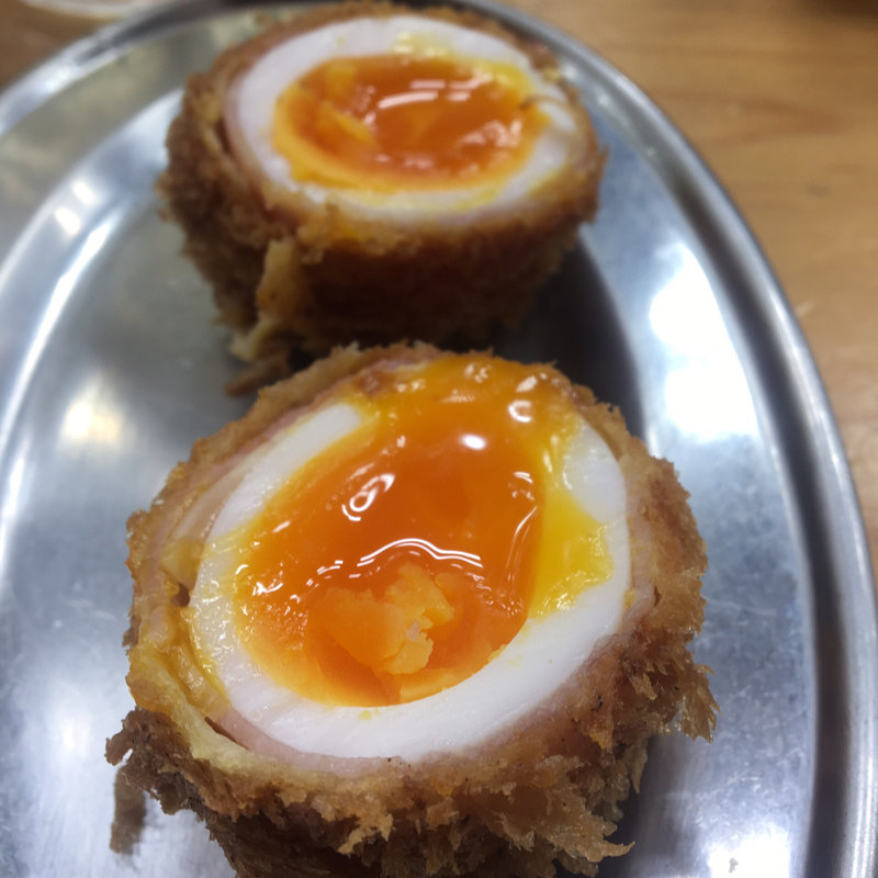 ベーコンエッグかつ(立呑み とんかつ まるや 新橋店 )