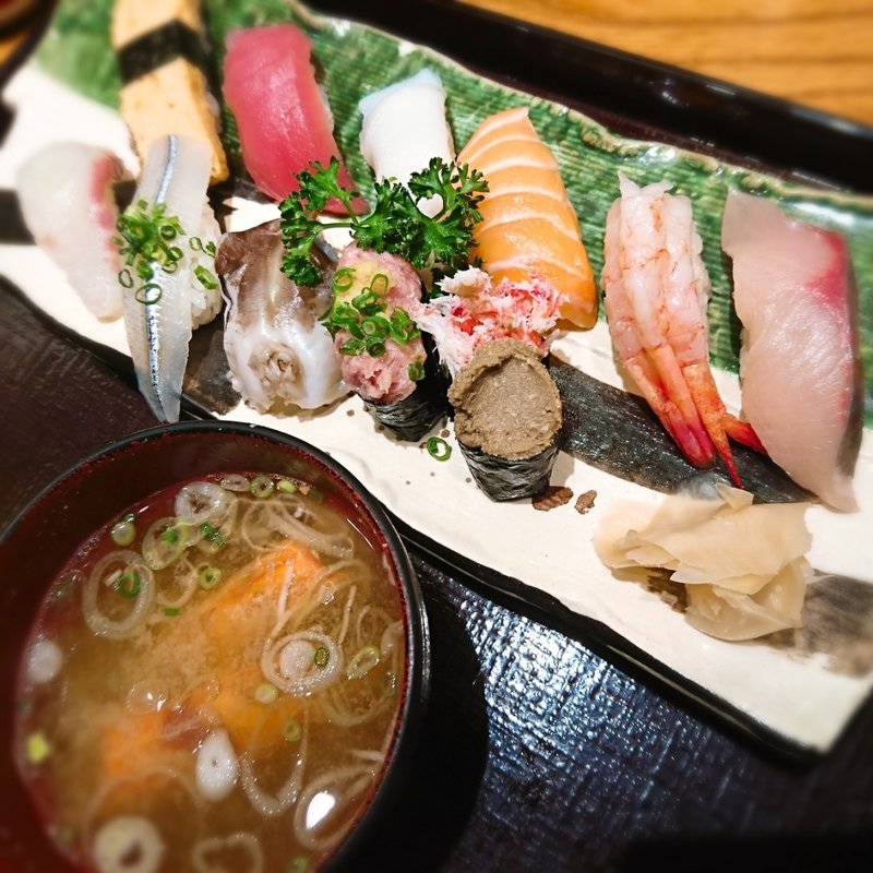 金沢板前おまかせ握りセット(もりもり寿し イオンモール大阪ドーム店)