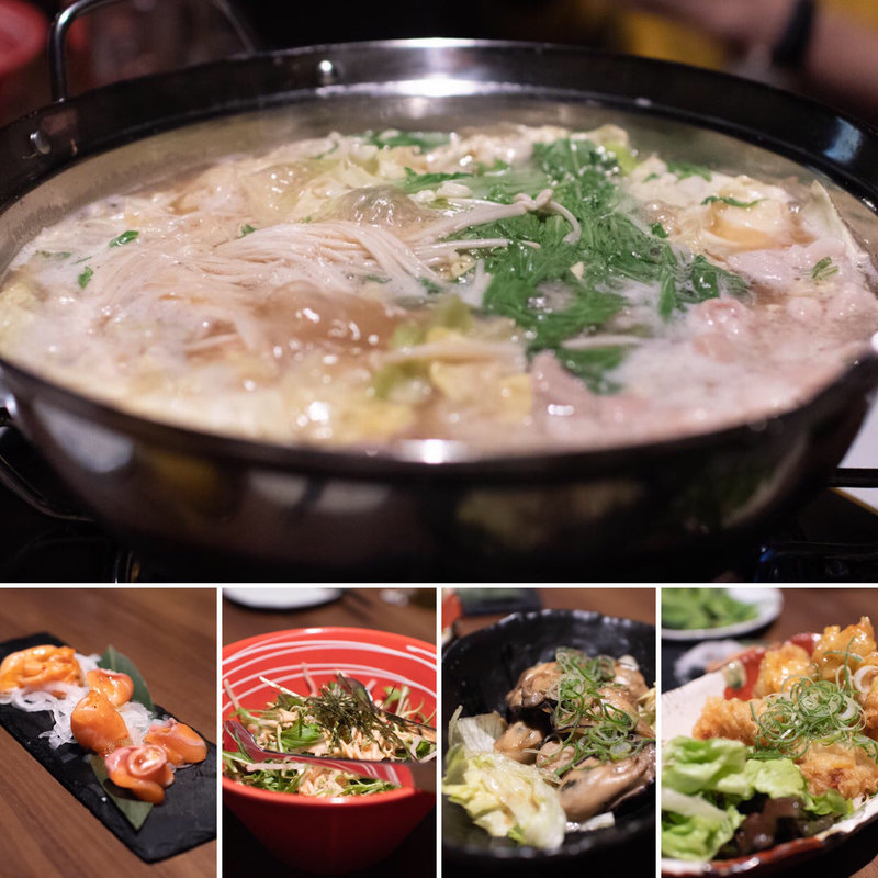 牡蠣や選べる鍋など季節を楽しむ御岳コース(肉寿司 ことぶき 姫路駅前みゆき通り店)