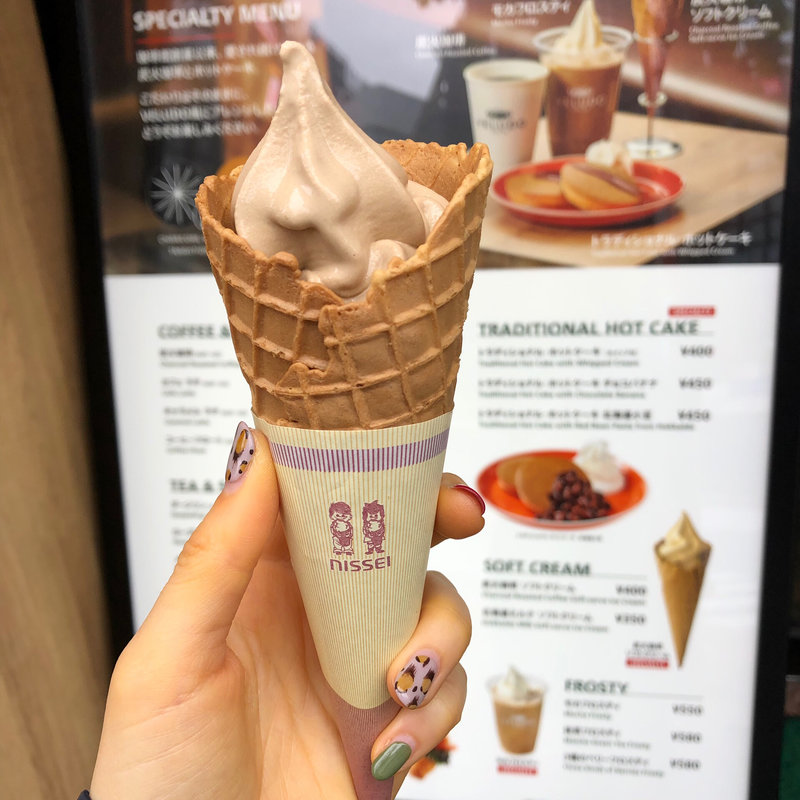 炭火珈琲ソフトクリーム(VELUDO COFFEE-KAN　珈琲館)