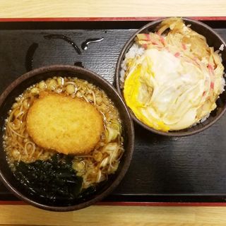 玉子丼セット(ゆで太郎 六番町店 （ゆでたろう）)