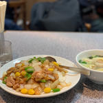 白果鶏飯ワンタンスープセット(中華料理 秀永)