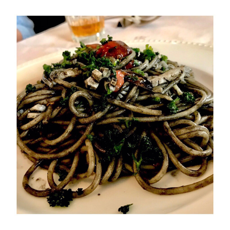 イカスミのスパゲッティ(田園調布シークレットパスタ会)