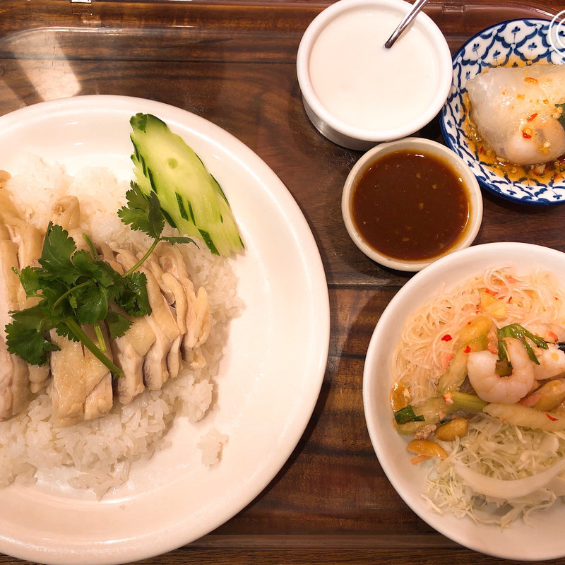 チキンライスセット(バンコク屋台 カオサン )