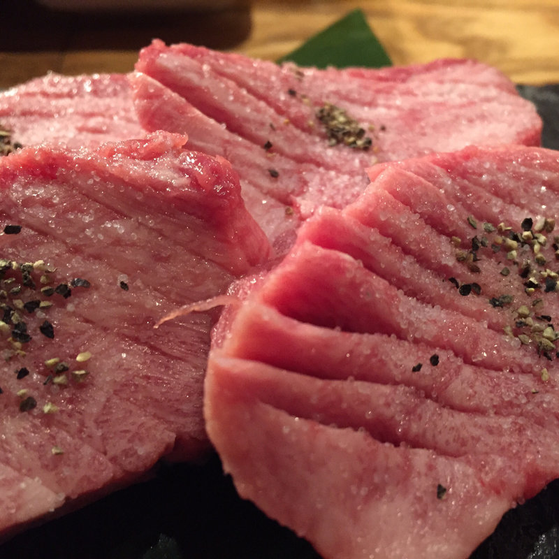 極上厚切りタン(焼肉×バル マルウシミート 銀座2丁目店)