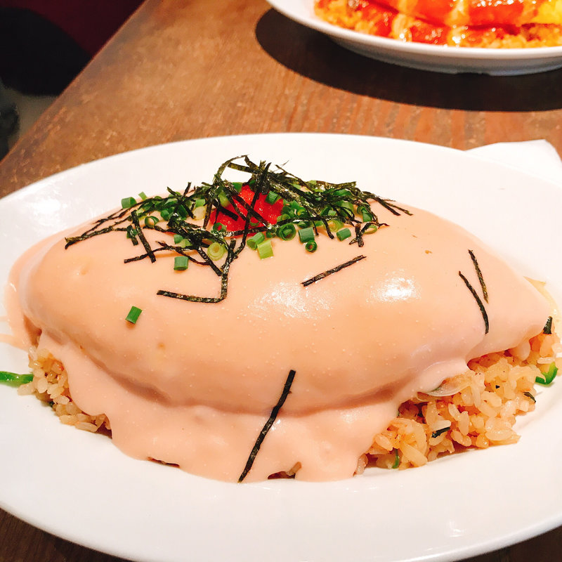 明太子クリームオムライス(パームスカフェ)