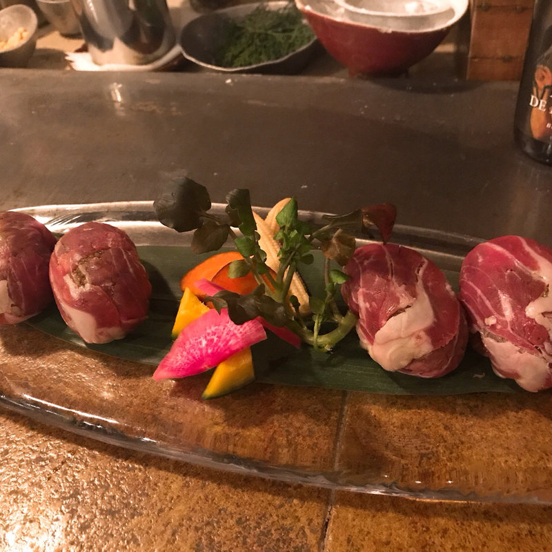 生ハムにぎり寿司(エンボカ 京都 （enboca）)