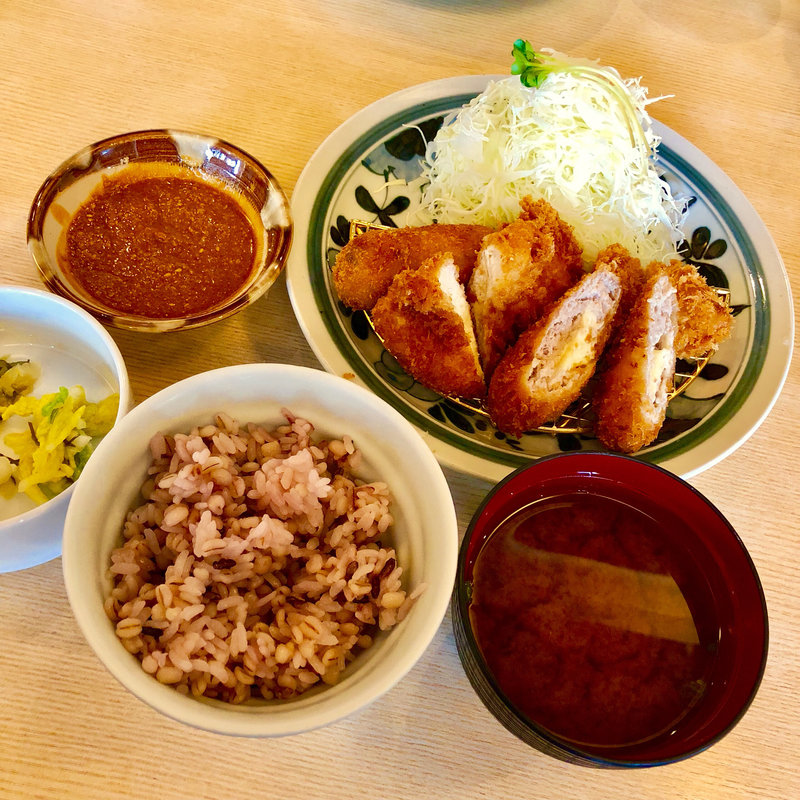 バラエティかつ定食(とんかつ浜勝 福岡松崎店 )