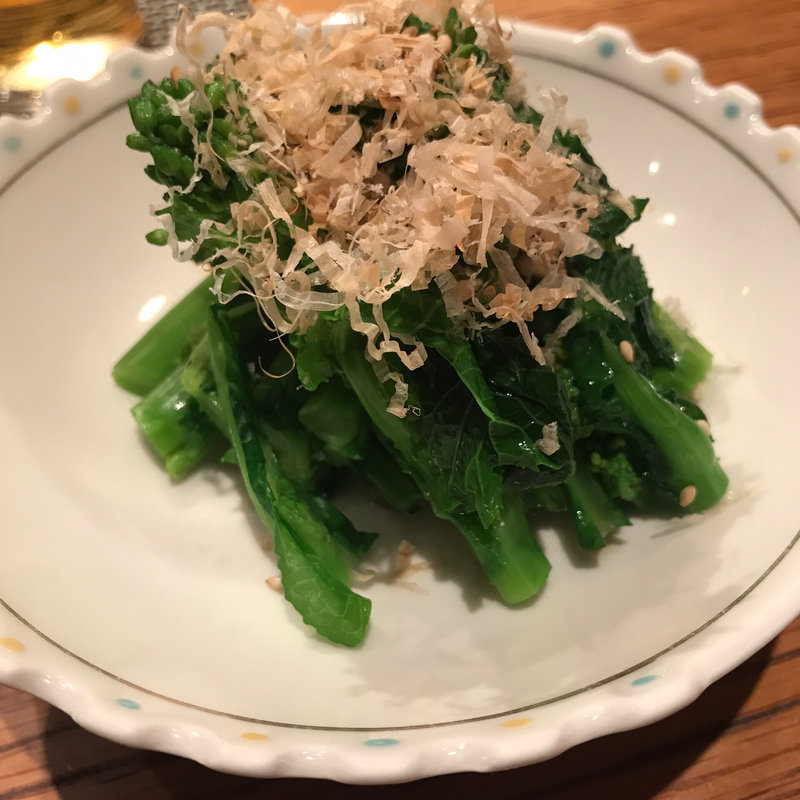 菜の花おひたし(つばき食堂)