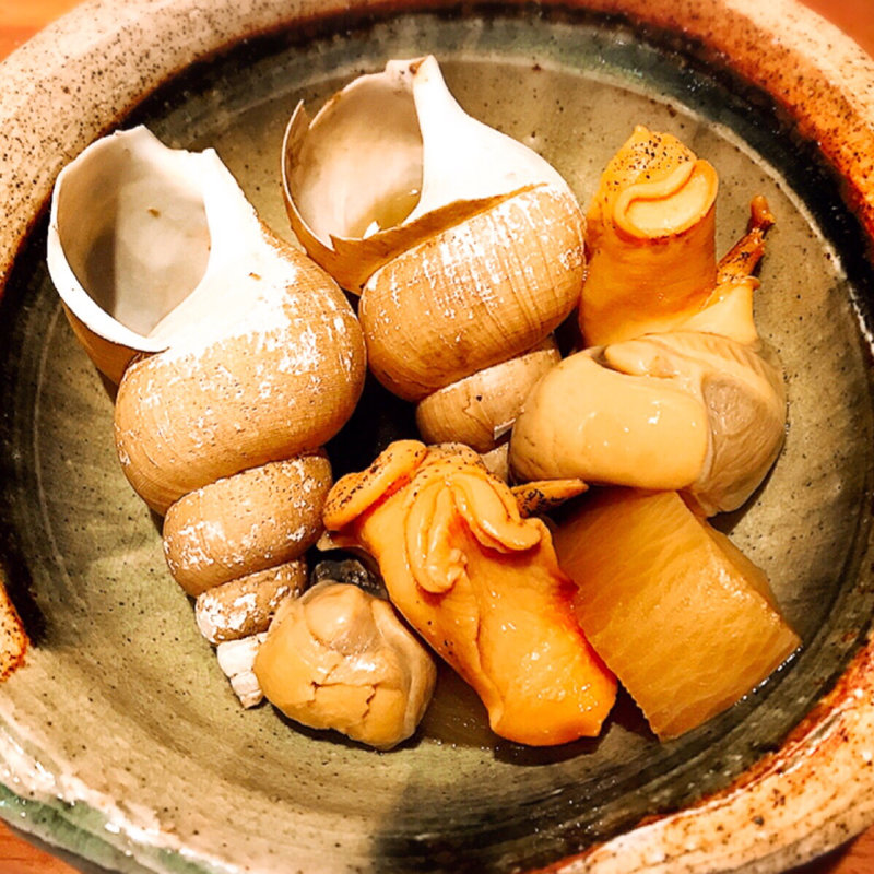 白バイ貝煮付け(居酒屋あふ )