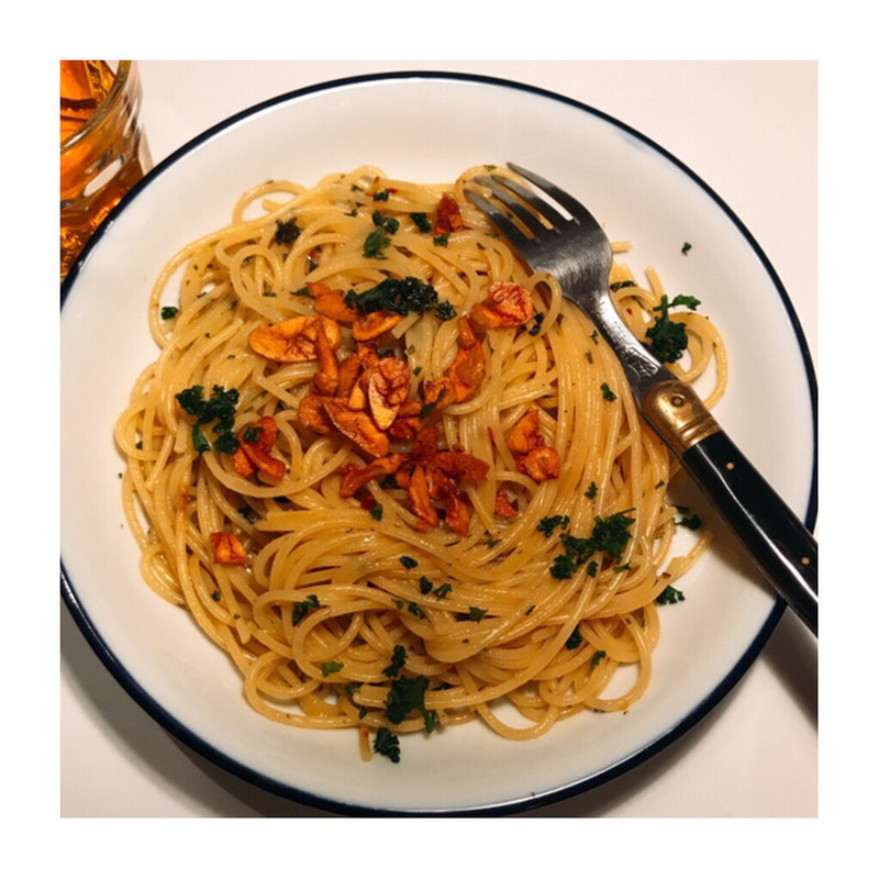 魔法のシンプルペペロンチーノ(田園調布シークレットパスタ会)